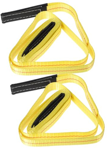 GALPADA Cinghie di Sollevamento in Poliestere 2 Pezzi Design Piatto, Resistenti e Versatili per Sollevamento e Trasporto Mobili Rapida Connessione