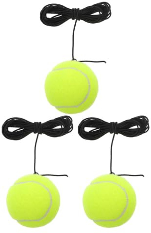 Toddmomy 3 Stück Tennisball mit Schnur, Elastischer Twistball Ersatzball an Gummiband für Tennistrainer, Rebound Trainingsball für Indoor Outdoor Solotraining, Sport Tennisbälle Kinder Anfänge
