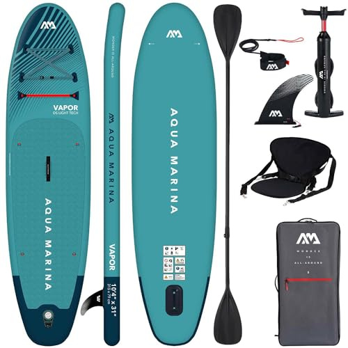 Aqua Marina Aufblasbar Sup Board Stand up Paddle AQUAMARINA Vapor 2021 Komplette Packung 315x79x15 cm