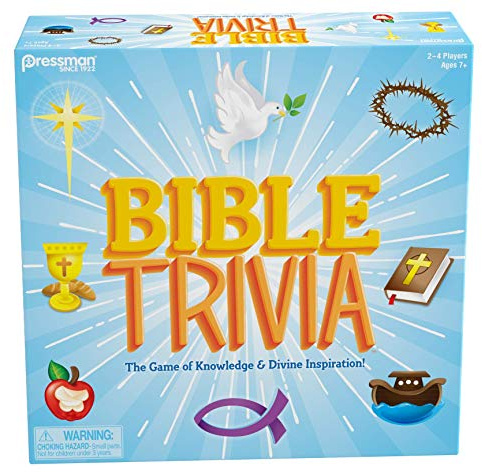 Bible Trivia by Pressman - The Game of Knowledge & Divine Inspiration, Multi Color