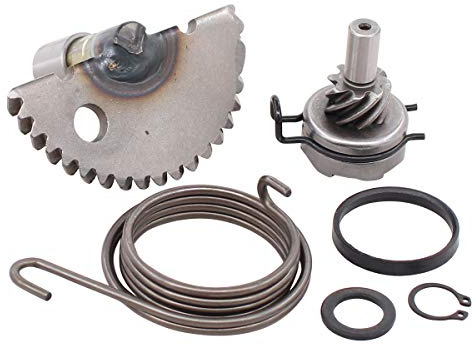 Kickstart Zahnradsatz Aluminium Zwischenradsatz Welle und Antrieb für GY6 | für GY6 50cc 60cc 80cc RS450 139QMB Roller Moped Start Antrieb