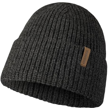 Giesswein Cap Grimming - Merino Beanie mit Umschlag | Umschlag-Mütze aus Merinowolle – Damen & Herren Dockermütze, Unisex Strickmütze, warm & weich