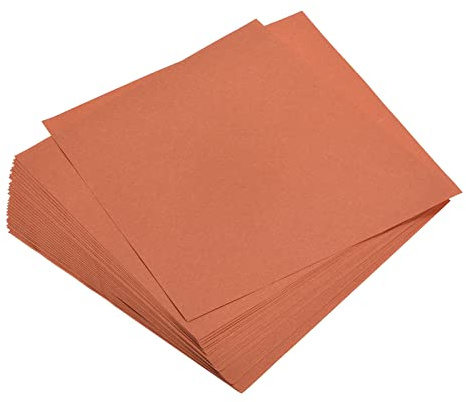 sourcing map 100 Blätter Origami Papier doppelseitig Orange rot 5,9x5,9 | viereckig, für DIY