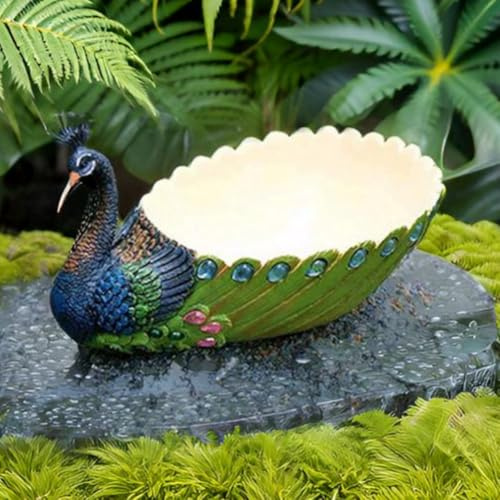 Gonetre Handgemachte Harz Pfau Sukkulenten Pflanzer Topf Kaktus Pflanzer Blumentopf Container Vintage Dekorative Sukkulenten Pflanzer Pflanzkübel Pflanzschale