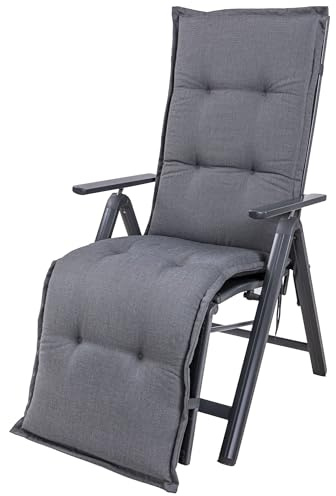50089-51 Auflage Relaxliege Milano grau meliert 168x48x6 cm
