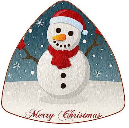 Untersetzer für Kaffeetisch, 6 Untersetzer, Bauernhaus-Bar-Untersetzer, Cooles Einweihungsgeschenk, neues Zuhause,Frohe Weihnachten Schneemann