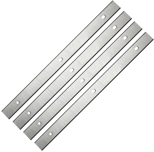 10-1/5-Inch HSS Planer Blades Cutters for SIP 01338, Elektra Beckum HC260C 260K, Record Power PT260, Metabo HC260C 260K Thickness Planer, Double Edges, 4 Pcs