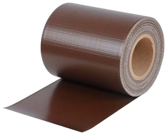 Avilia Frangivista da Giardino e Ringhiera - Recinzione da Balcone Facile da Installare in PVC Resistente ai Raggi UV e Intemperie, Marrone, con 20 Clip Incluse, 19x3500 cm