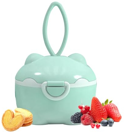 Powder Formula Travel Container | Formula Storage Container | Portable Formula Pitcher Mixer, Travel Formula Dispenser with Spoon, Dispenser for Milch, Snacks, Fruits