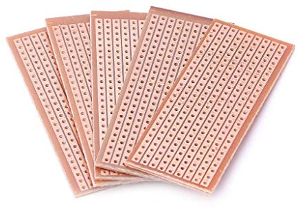 NOPOXA Lot de 5 plaques de prototypage de circuit imprimé en bakélite