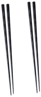 COLLBATH Bacchette Antiscivolo in Set 2 Paia per Cibo Lavabili in Lavastoviglie Design Utensili per Ristoranti e Feste