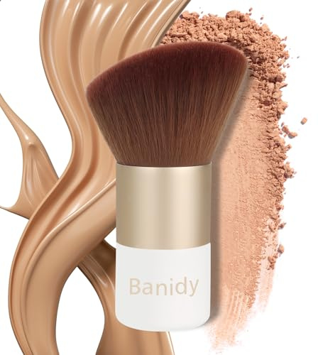 Einziehbarer Kabuki-Gesichts-Make-up-Pinsel, tragbarer Reise-Rouge-Pinsel für Foundation, Puder, Bronzer