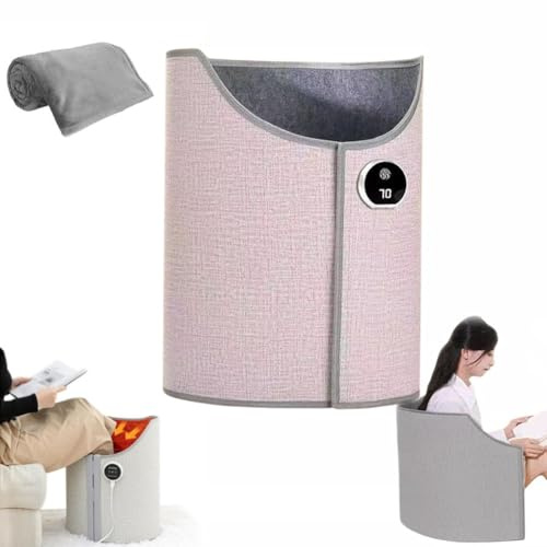 Leg Warmer Under Desk, Electric Foot Warmer, Heated Foot Rest, Foot Heater, Foldable Under Desk Leg and Foot Warmer, Portable Folding Leg Heater with Soft Blanket, Space Heater for Office and Home