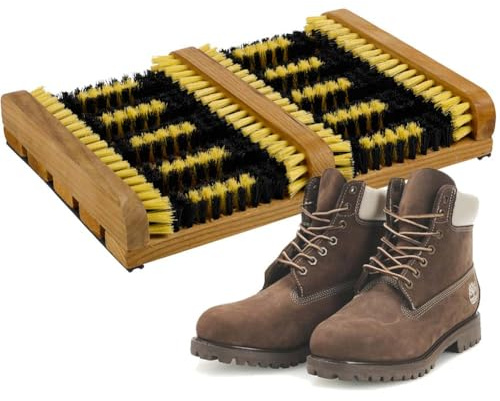 BAKAJI Spazzola Raschietto per Pulizia Profonda Scarpe, Stivali, Calzature ad Alta Potenza, Spazzole Pulitrici da Esterno, Elimina Fango, Sporco, Grasso e Neve