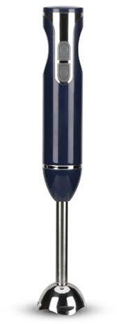 Hand Blender with 2-Speed Adjustment - Powerful Portable Immersion Mixer for Smoothies, 4 Stainless Steel Blades - Easy Control Grip Stick Mixer