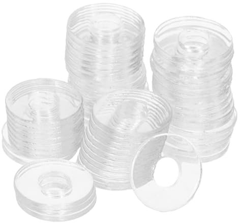 Holibanna 500piezas Arandelas De Goma Transparentes Para Tornillos Aislantes y Antideslizantes Para Reemplazo Manijas De Ducha y Proyectos De Fontanería