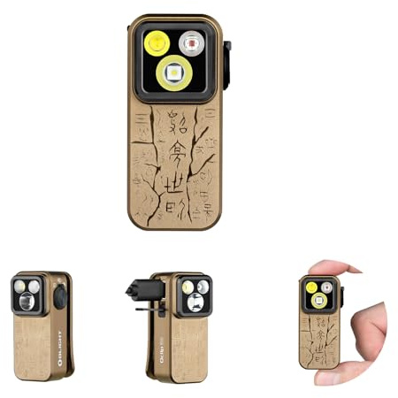 OLIGHT Oclip Pro Lampe de Poche EDC Miniature Rechargeable 500LM 120M | Aimanté, Étanche IPX6, Avec Éclairage Rouge, Flood et Spot, Idéal Pour l'extérieur et les Situations d'urgence