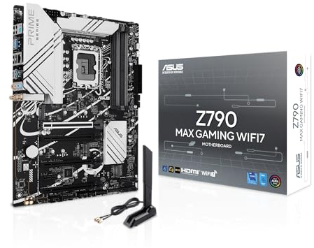 ASUS Z790 MAX Gaming WIFI7 Intel Z790 (LGA 1700) ATX Scheda madre con PCIe 5.0, tre slot M.2, 14+1 DrMOS, DDR5, WiFi 7, Realtek 1Gb LAN, HDMI, USB 20Gbps Type-C®, Thunderbolt™ (USB4®), Aura Sync