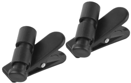 Gatuida Clips Para Auriculares y Micrófono Compactos Para Deportistas y Oficina, Diseño Negro Práctico, Antideslizantes Para Sujetar Cables Actividades Como Correr y Trabajar