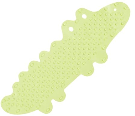 VICASKY rutschfeste Badewannenmatte mit Saugnäpfen Rutsch Badematte für Badezimmer und Dusche Grüne Krokodil Design Leicht Sicher Vielseitig für Zuhause Hotel Sauna und Schwimmbad