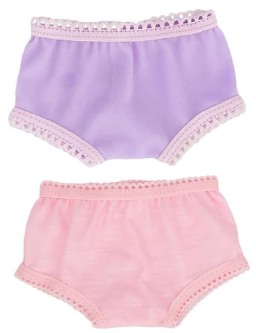 LALADEFIEE 2 pièces sous-vêtements pour Poupée Lot de Culottes Miniatures Colorées pour Poupée Fille Accessoires de Vêtements pour Jeu Imitation et Cadeaux