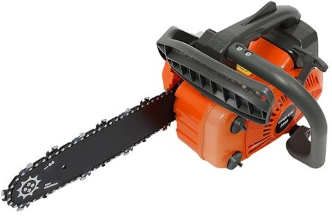 2 tempi 25.4CC 1.22hp motosega a benzina 900 W Easy-Start, serbatoio del carburante da 230 ml, set di attrezzi e freno di sicurezza, motosega a benzina, per tagliare legno, cascate, legna da ardere