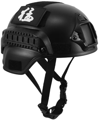 MUELODSIC Casco Ajustable para Adultos Casco Rápido de Plástico Ligero con Correa para Barbilla Accesorio de Disfraz para Aire y Cosplay