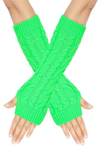 ZYHARUKO 1 Paar Damen-Armstulpen aus Wolle, bequem, gestrickt, für den Winter, Komfort, Herbst, Armstulpen