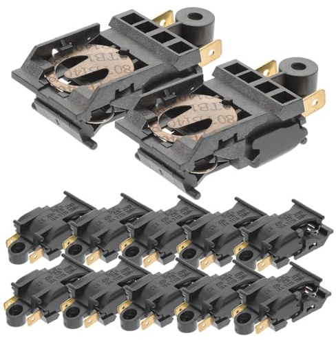 WRITWAA Interruttore di Controllo Termico 16A 250V Set da 20 Pezzi Termostato per Riscaldatore Interruttore di Temperatura in Metallo per Forno e Elettrodomestici Uso Domestico
