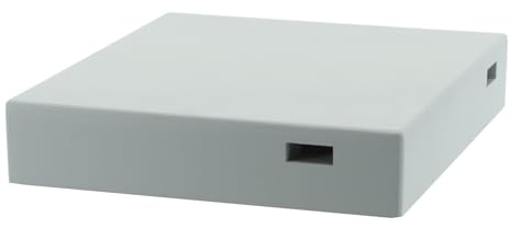 LYSON Hoher Außendeckel für Bienenstock Bienenbeute Optima Styropor Dadant Blatt Langstroth (GRAU) mit Belüftung, Höhe 97mm