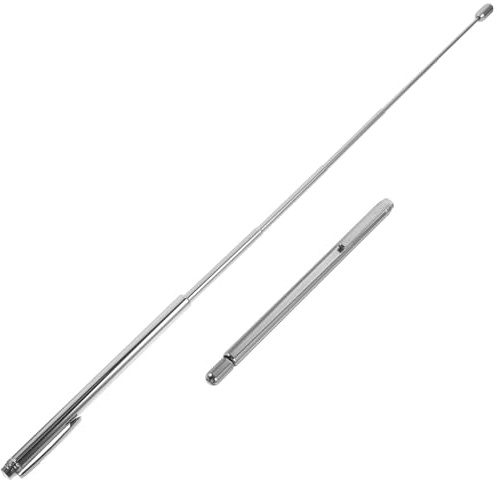 Homoyoyo Baguettes de Sourcier Télescopiques en Acier Inoxydable, 2 Pièces, Outil de Détection d'eau Portable pour Extérieur, Tige de Détection Ergonomique, Surface Lisse Antirouille,