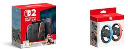 Nintendo Switch 2 Mario Kart World + Paire de volants Joy-Con 2