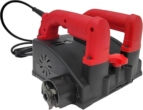 Fresatrice per ristrutturazione (pareti, intonaco, muratura) – 1200 W – Regolazione profondità: 1-4 mm – Con aspiratore integrato(Putty Kit)