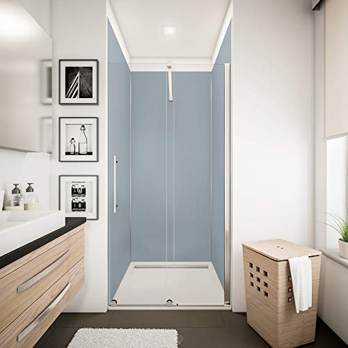 Schulte 3 panneaux muraux 90x210 cm + 2x finition, 1x extension, 2x angle | lot 3 panneaux et 5 profilés revêtement bain douche cuisine avec des cales