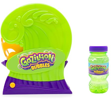 Gazillion bubblor gasillion premium rollin våg bubbelmaskin I frigör ett oändligt flöde av bubblor I Inkluderar säker giftfri 113 ml premiumlösning I för barn i åldrarna 3+