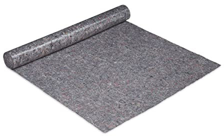 Relaxdays Malervlies, Abdeckvlies Rolle, 1 m x 25 m = 25m², rutschfest, wasserabweisend, 200g/m², Streichen, Umzug, grau