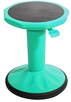 Pearington SitFree Taburete oscilante de Altura Ajustable, Silla Activa Flexible para niños y Adultos, Escuela y Oficina, Color Verde Azulado