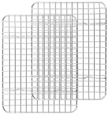 Joyfair 2Pcs Stainless Steel Cooling Racks for Baking (29.8 x 22.9cm)