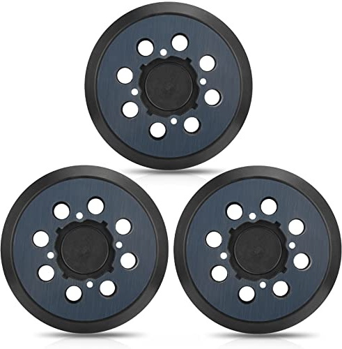 Almohadilla de lijadora orbital Dewalt, paquete de 3 almohadillas de repuesto para lijadora orbital DeWalt DWE6421 6421K DWE6423 6423K DCW210B (4 agujeros de tornillo para DeWalt DWE64233 y N329079)