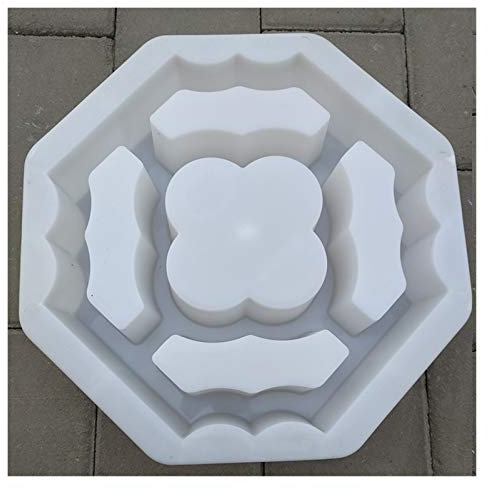 ZJCNHY Betonformen, 30 cm, traditionell, antik, 3D-Geo-Blume, hohl, quadratisch, stark, Beton, Zement, Ziegelstein, Wandpflasterstein, Fliesenform, Fliesenform, 30 cm