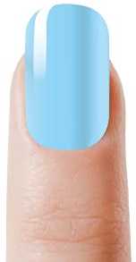 NagelGlück® Nagelfolie | 32 einfarbige Nagelfolien zum aufkleben | Nagelfolie selbstklebend, Nail Stickers, Nail Wraps, Nagellack zum aufkleben, Nagelfolien Starterset (Baby Blue)