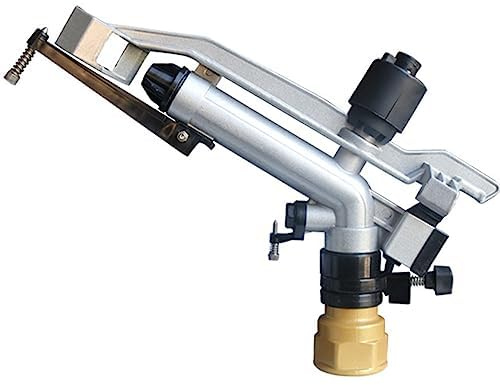 YHUEGH Impuls-Schlag-Wassersprinkler, 3,8 cm (1,5 Zoll) landwirtschaftlicher Turbinen-Vortex-Stab-Wassersprüher, 360°-Drehbewässerungs-Sprühpistole, Bewässerungssprinkler für Bauernhöfe, Obstgärten