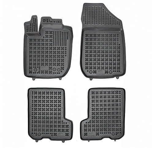 SMK Auto fußmatten gummimatten passt für Dacia Sandero II 2012-2020 fussmatten Auto für alle Jahreszeiten, die vor Schmutz und Dreck schützt fußmatten Auto