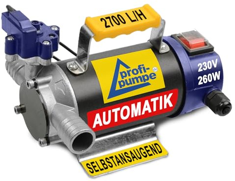 230V- DIESELPUMPE Heizölpumpe Biodiesel-Pumpe Universal Automatic DIESEL STAR 160 ELEKTRO FASSPUMPE mit 230V Anschluss, Leistungsstarker MOTOR mit Kupferwicklung 2stk. hochwertigen Messingtüllen.