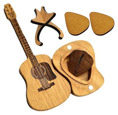 Gitarren-Plektrumhalter - Einzigartige Akustikgitarre Plektrenhalter - Pickrumhalter für Akustikgitarre, Aufbewahrungsbox für Musikinstrumente, Einzel-Attribut, Refer to description,, Einziges
