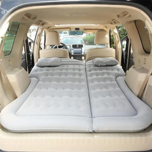 AcarKing Luftmatratze Auto Auto Aufblasbares Bett Luftkissen Auto Reisebett Zubehör Auto Klappbare Reisematratze SUV Hinten Für Sitzmatratze Kofferraum Luftmatratze Luftmatratze(Gray)
