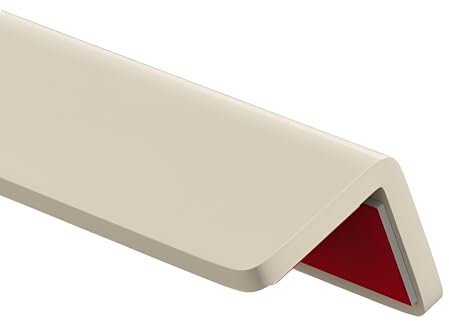 Raouoae Profilés De Protection d'angle en PVC pour Plan De Travail Carrelage Et Cadres De Porte 3pcs Longueur 100/120/150 Cm Protection Murale Et Finition Angle(Beige B,L:150cm)