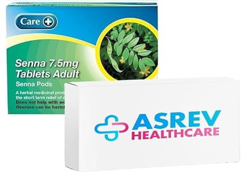 1x Senna 7.5mg 20 Tablets - Constipation Relief (One Pack) Effective Overnight Constipation Relief, Natural Laxative & Stool Softener for Adults, Supports Digestion, Eases Nausea