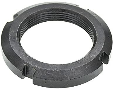 Kontermuttern, metrische Muttern, Stahlmuttern Edelstahlmutter 1/2/3 Stück M10 M12 M14 M16 M18 M20 M22 M24 M25 M27 M30 M33 M35 M36 M39 M40 Rundmutter Schlitzmutter Vierschlitzmutter(M12 1.25(3PCS))