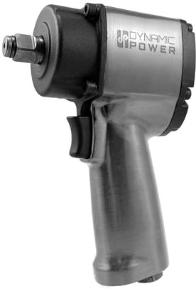 Dynamic Power Mini Druckluft-Schlagschrauber, 1/2 Zoll, 115,8 m-lbs maximales Drehmoment, kompaktes Design